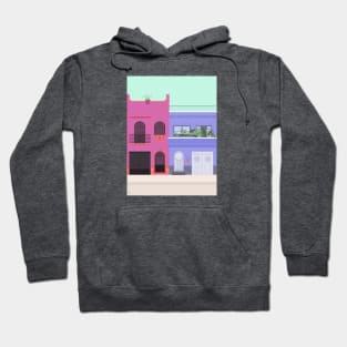 Colorful Houses in Mexico City, Mexico Hoodie